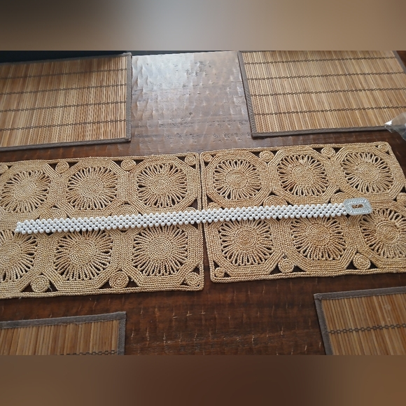 Faux Pearl And Rhinestone Belt - Picture 4 of 5